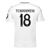 Camisola + Calções Real Madrid Tchouameni 18 Criança Equipamento 1ª 24/25